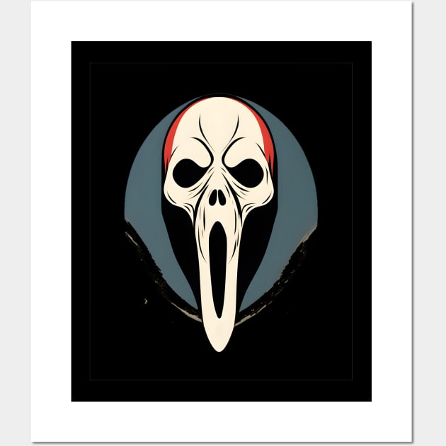 Ghostface Scream mask Wall Art by Untitled-Shop⭐⭐⭐⭐⭐